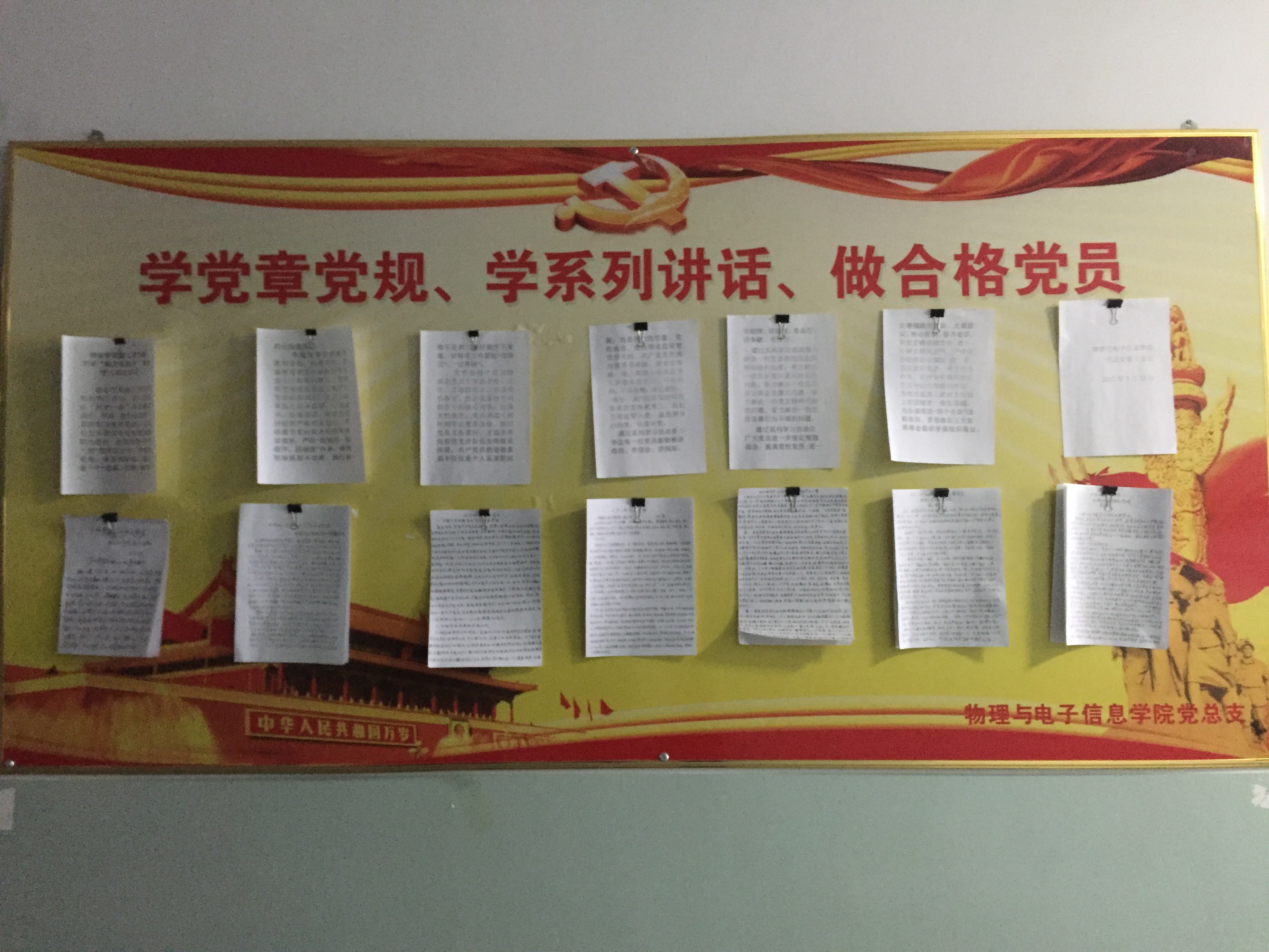 物电学院教工党支部开展“做合格党员”系列学习教育活动